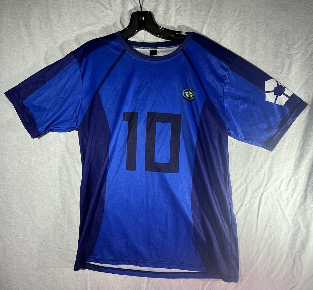 Blue Lock Hitoshi #10 Anime Soccer Jersey Size Large
